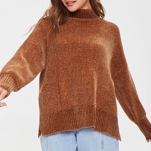 Ribbed Mock Neck Sweater